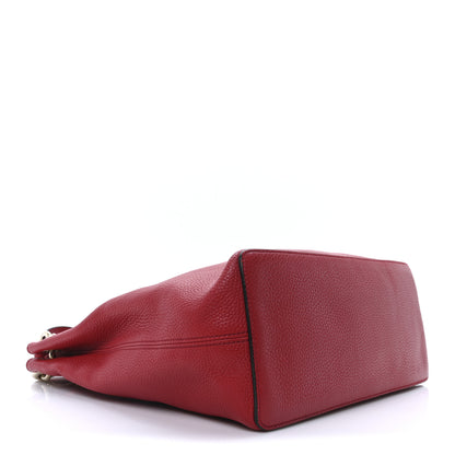Gucci Pebbled Calfskin Large Soho Hobo Tabasco Red 4 of 10