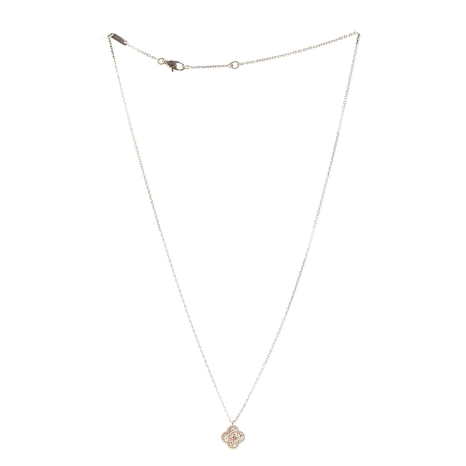 Van Cleef & Arpels 18K Rose Gold Sweet Alhambra Pendant Necklace 3 of 8
