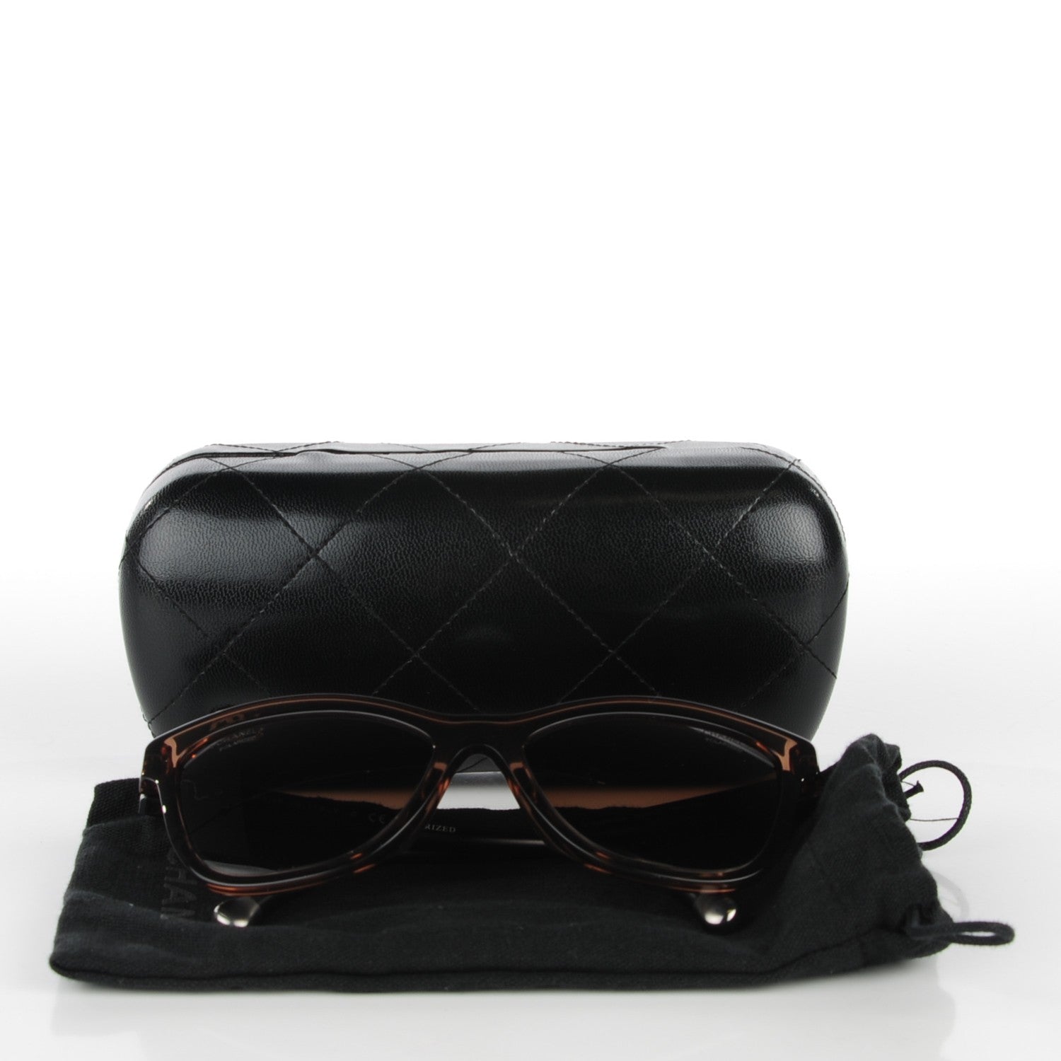 Chanel Polarized CC Cat Eye Sunglasses 5330-A Brown 7 of 7