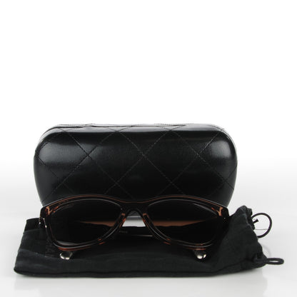 Chanel Polarized CC Cat Eye Sunglasses 5330-A Brown 7 of 7