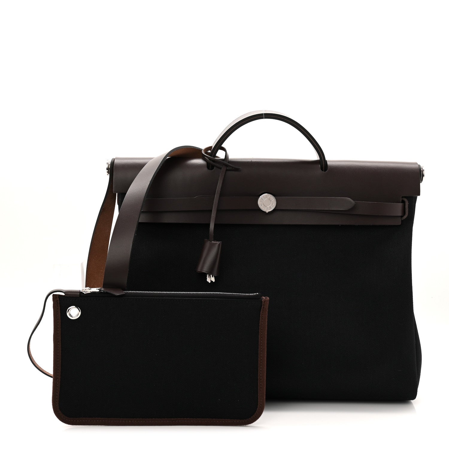 Hermes Toile Vache Hunter Herbag Zip 39 MM Black Ebene 3 of 12