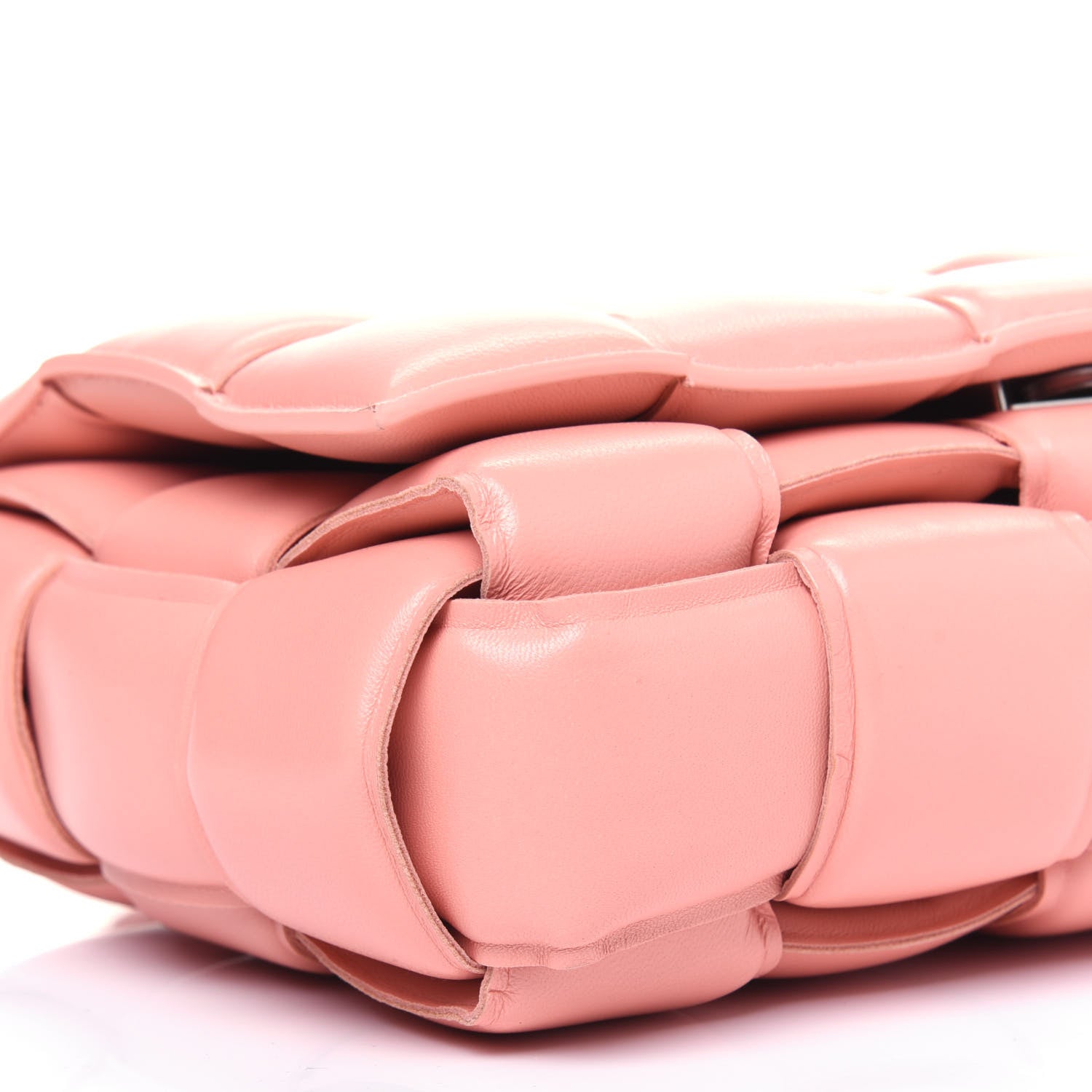 Bottega Veneta Nappa Maxi Intreccio Padded Cassette Crossbody Bag Peachy 11 of 13