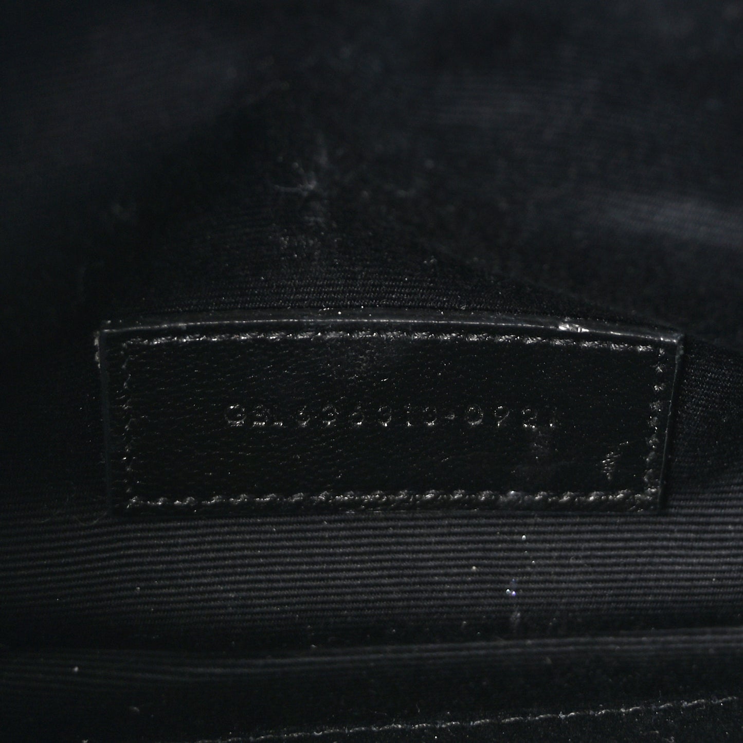 Grain De Poudre Chevron Monogram Large Bill Pouch Black