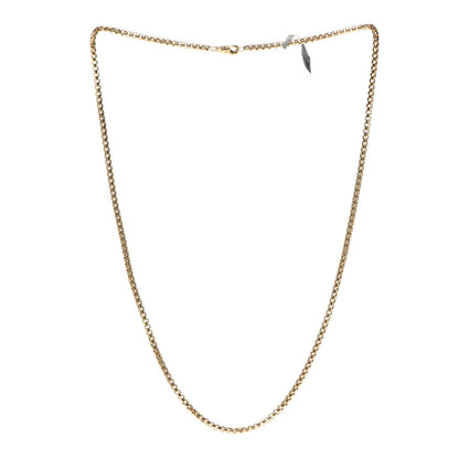 David Yurman 18K Yellow Gold 3.4mm Box Chain Necklace 26" 3 of 4