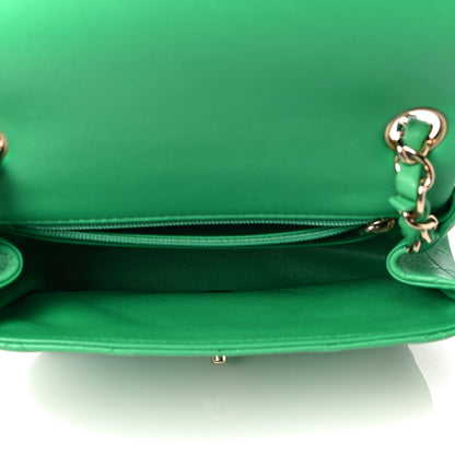 Chanel Lambskin Quilted Mini Square Flap Green 8 of 8