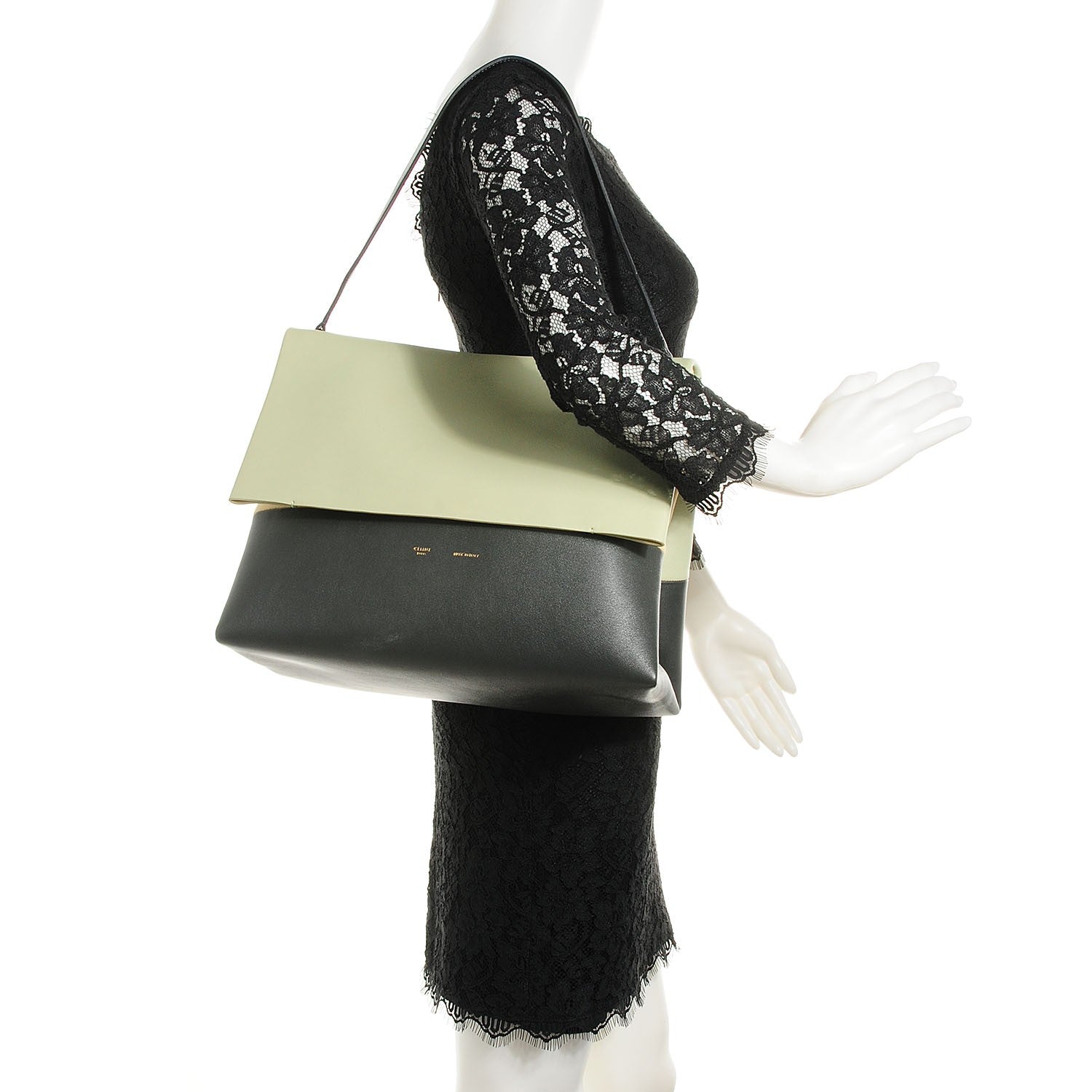 Celine Calfskin All Soft Shoulder Bag Pistachio 2 of 8