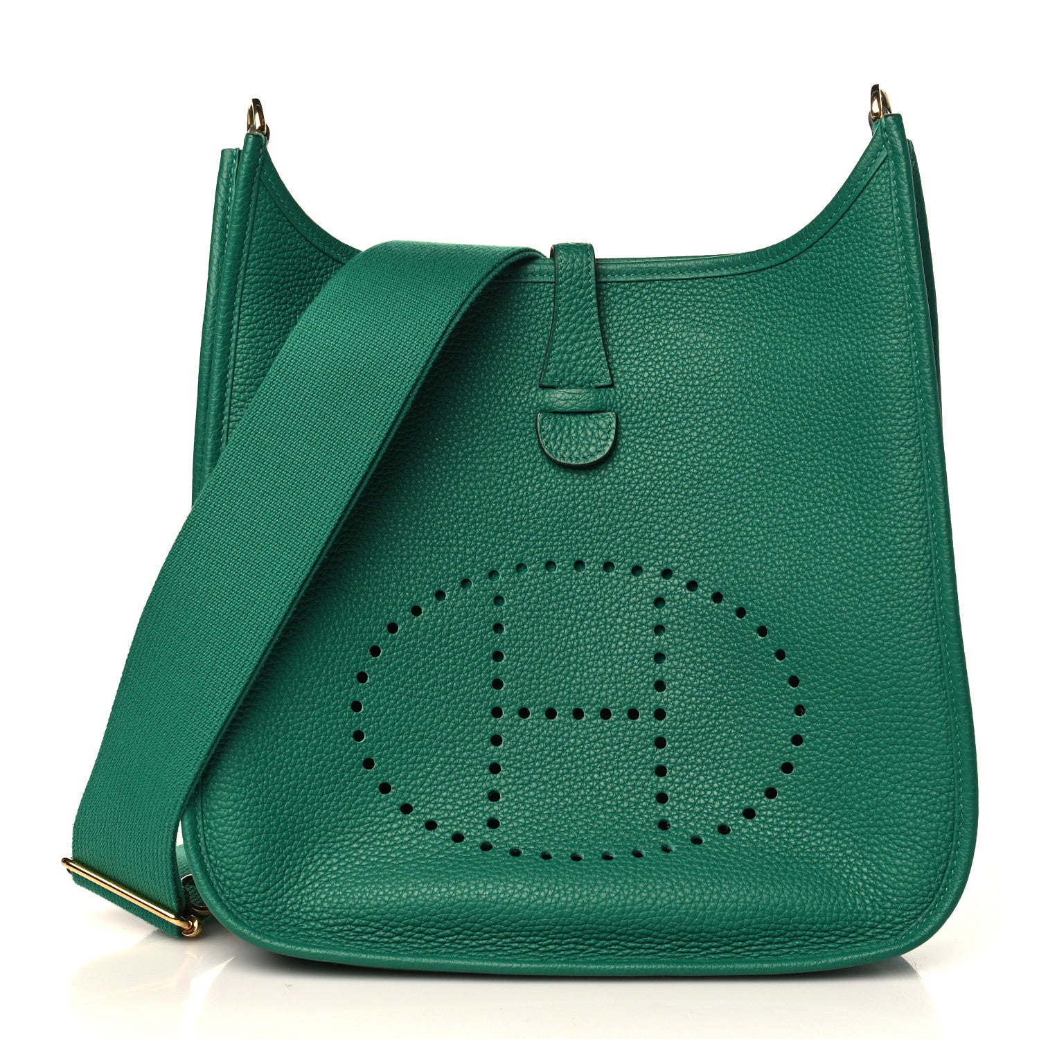 Hermes Taurillon Clemence Evelyne III PM Vert Vertigo 1 of 9