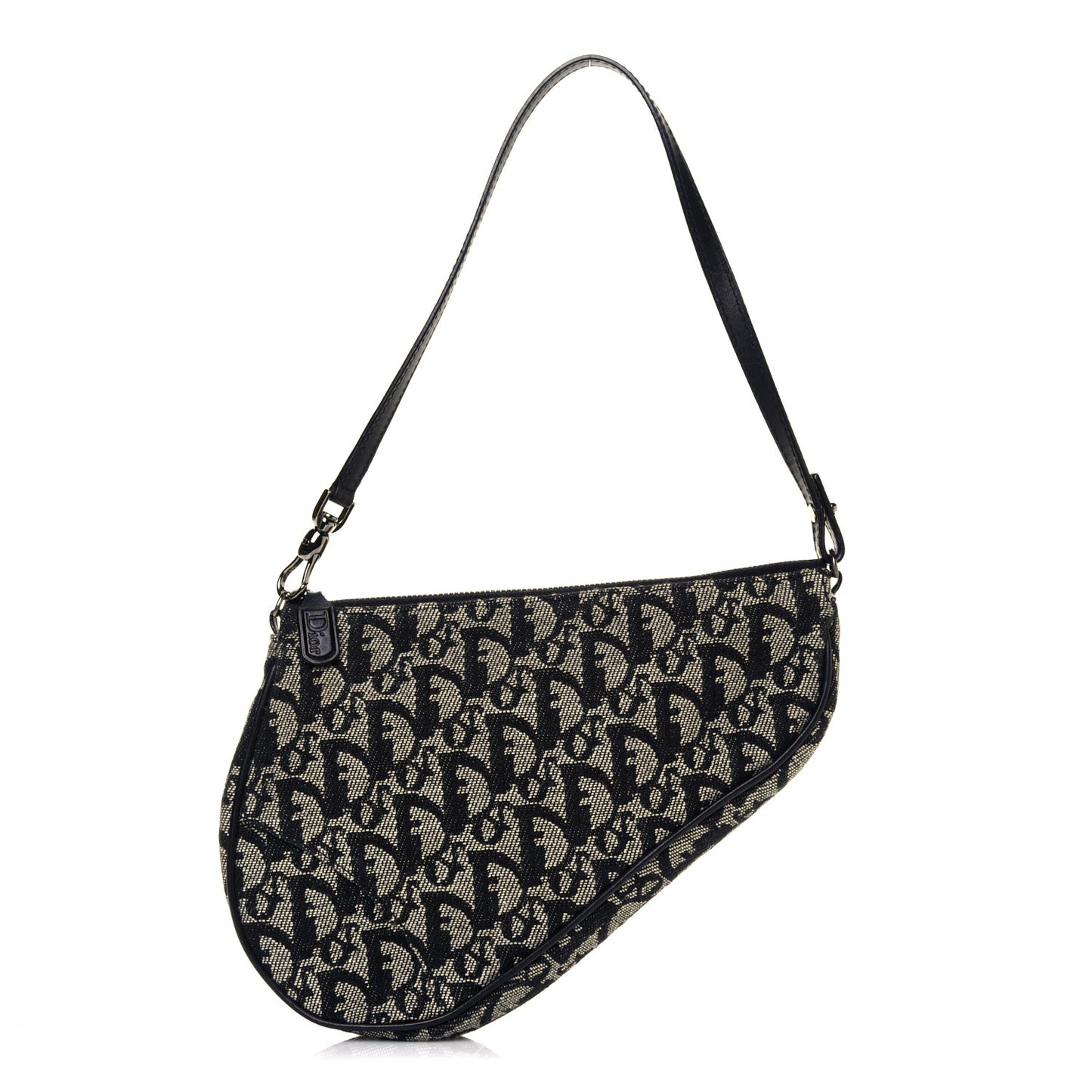 Monogram Mini Saddle Pochette Black