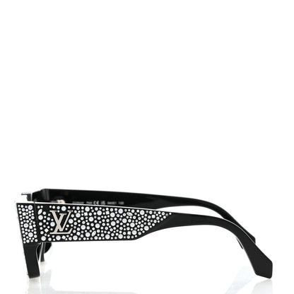 Louis Vuitton Acetate LV Clash Pearls & Strass Sunglasses Z2396W Black 3 of 8
