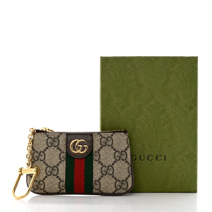 Gucci GG Supreme Monogram Web Ophidia Key Case Beige New Acero 8 of 8