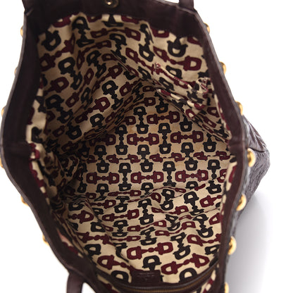 Gucci Guccissima Large Babouska Vertical Shopping Tote Dark Brown 4 of 11