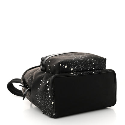 Saint Laurent Canvas City Backpack Black White 4 of 10