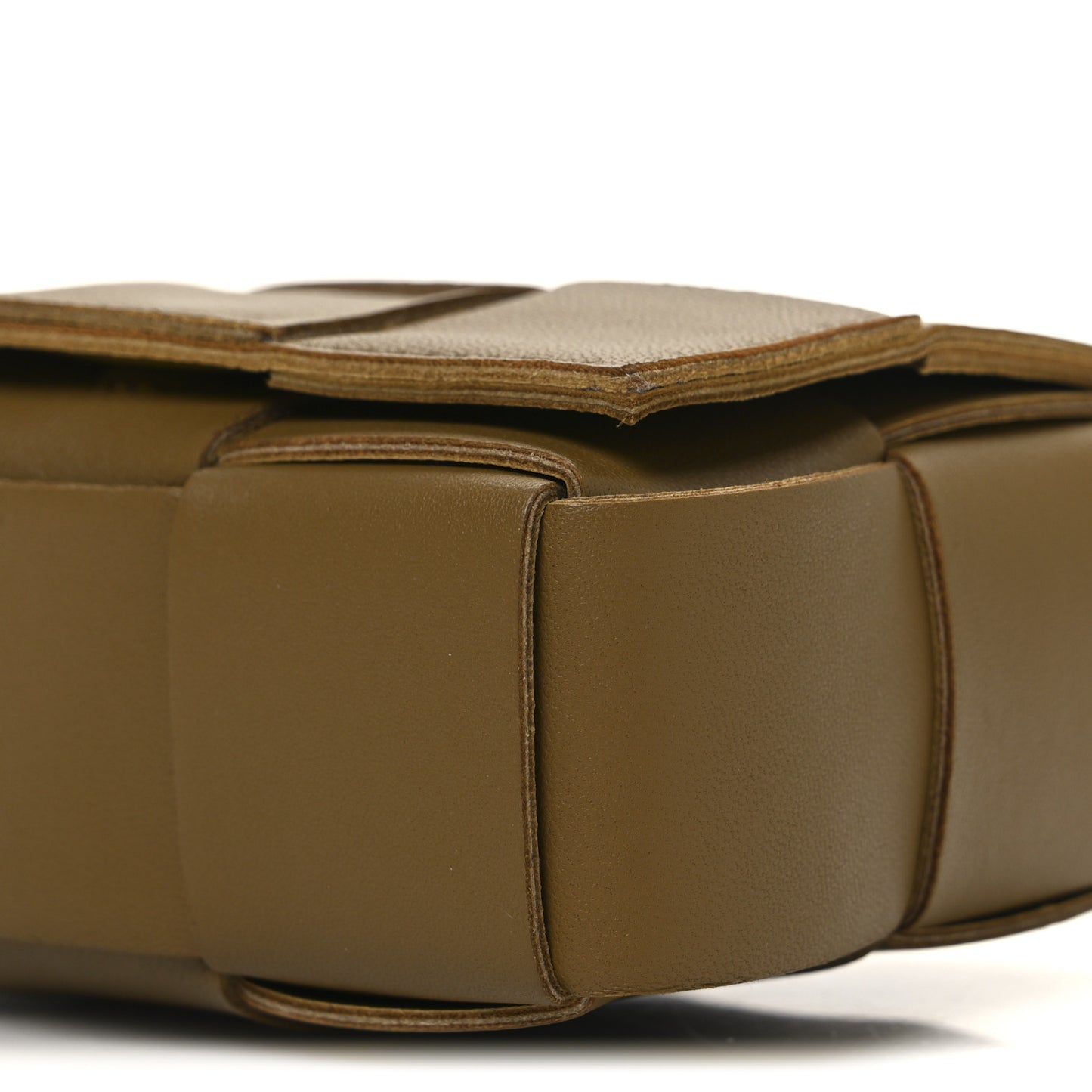 Lambskin Maxi Intrecciato Extra Mini Cassette Crossbody Bag Acorn