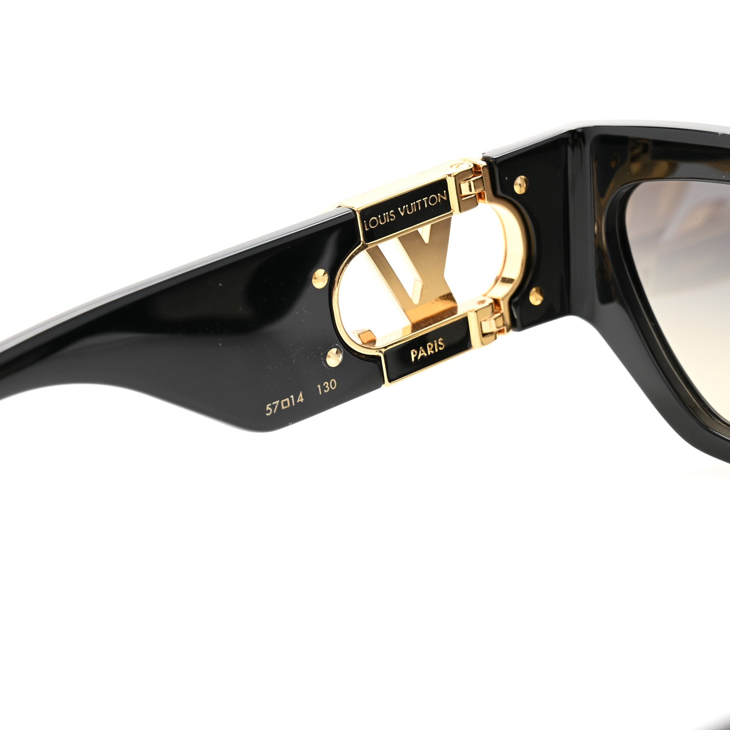 Louis Vuitton Acetate LV Link Square Sunglasses Z1661E Black 6 of 6