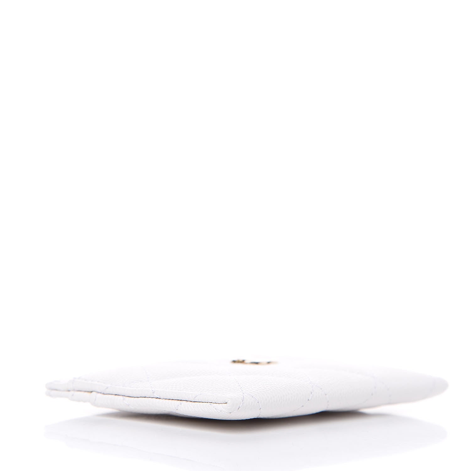 Chanel Caviar Quilted Card Holder White 4 of 9