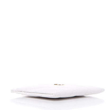 Chanel Caviar Quilted Card Holder White 4 of 9