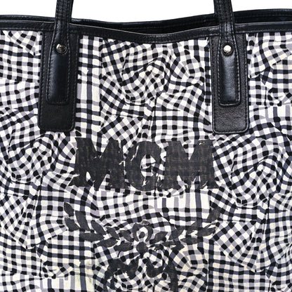 MCM Visetos Medium Liz Reversible Shopper Tote Black 15 of 21