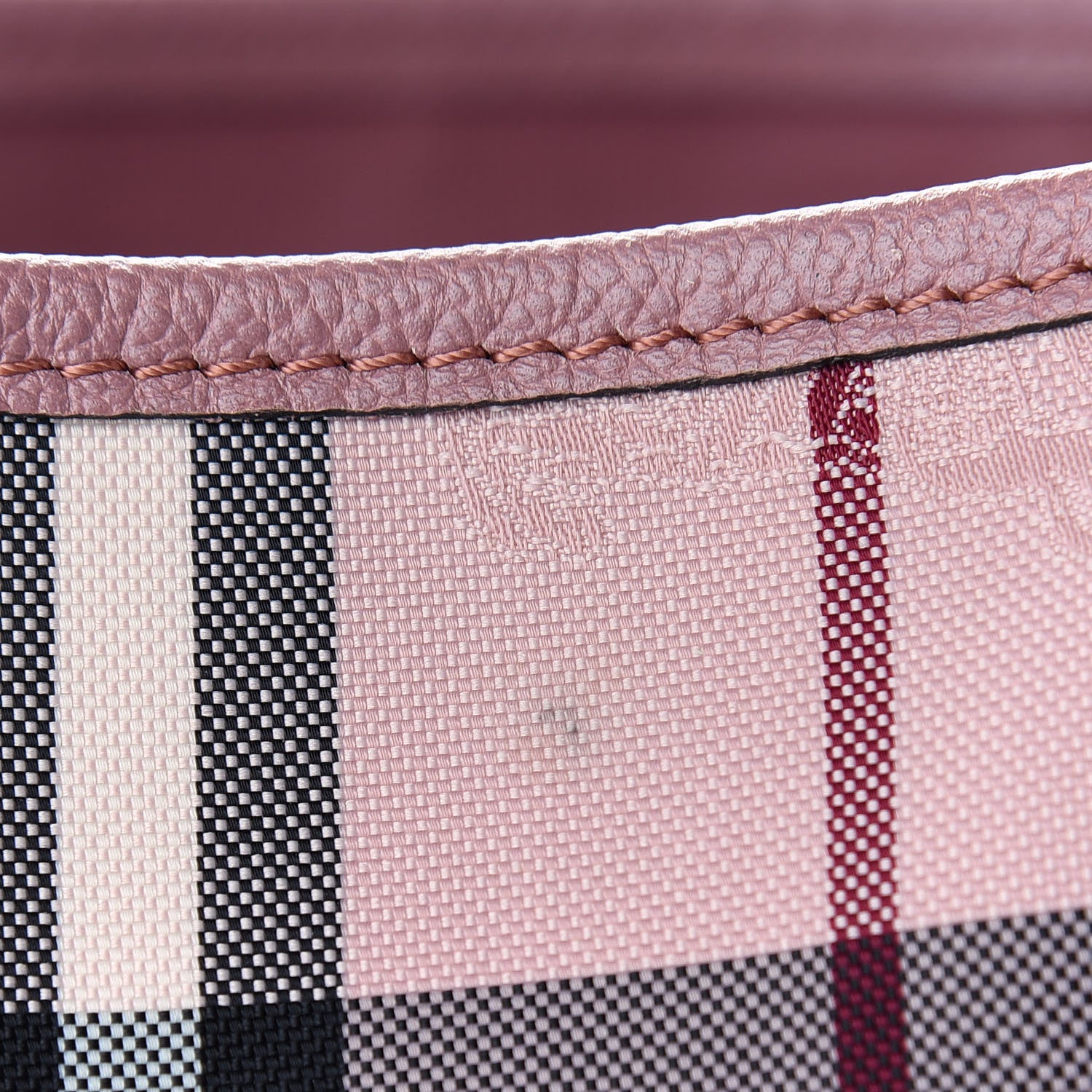 Burberry Haymarket Check Canterbury Tote Pink 12 of 12