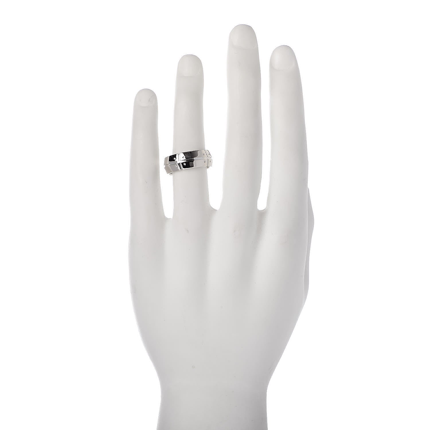 Tiffany 18K White Gold 8mm Streamerica Band Ring 62 10 2 of 6