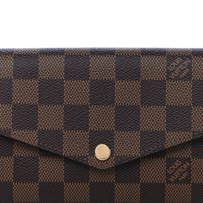 Louis Vuitton Damier Ebene Sarah Wallet NM 7 of 11