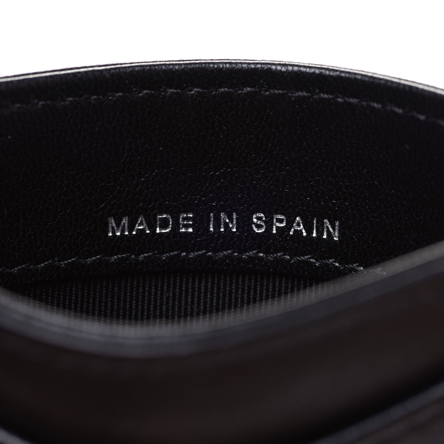 Lambskin Quilted Card Holder So Black