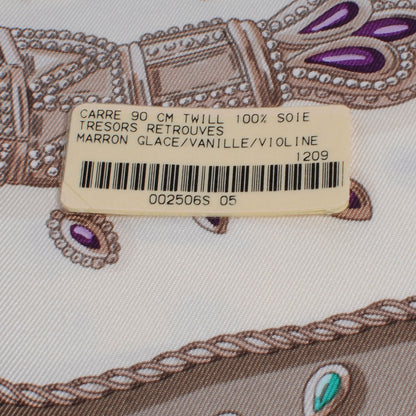 Hermes Silk Tresors Retrouves Scarf 90 9 of 9