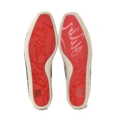 Christian Louboutin Canvas Nanou Orlato Espadrilles 40 Black Gold 5 of 8