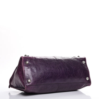 Balenciaga Chevre Giant 21 Gold Hardware Work Violet 4 of 10