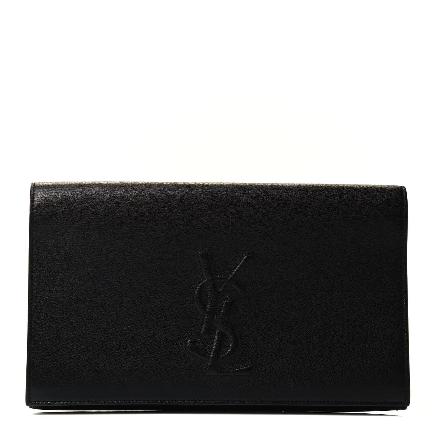 Calfskin Monogram Large Belle De Jour Clutch Black