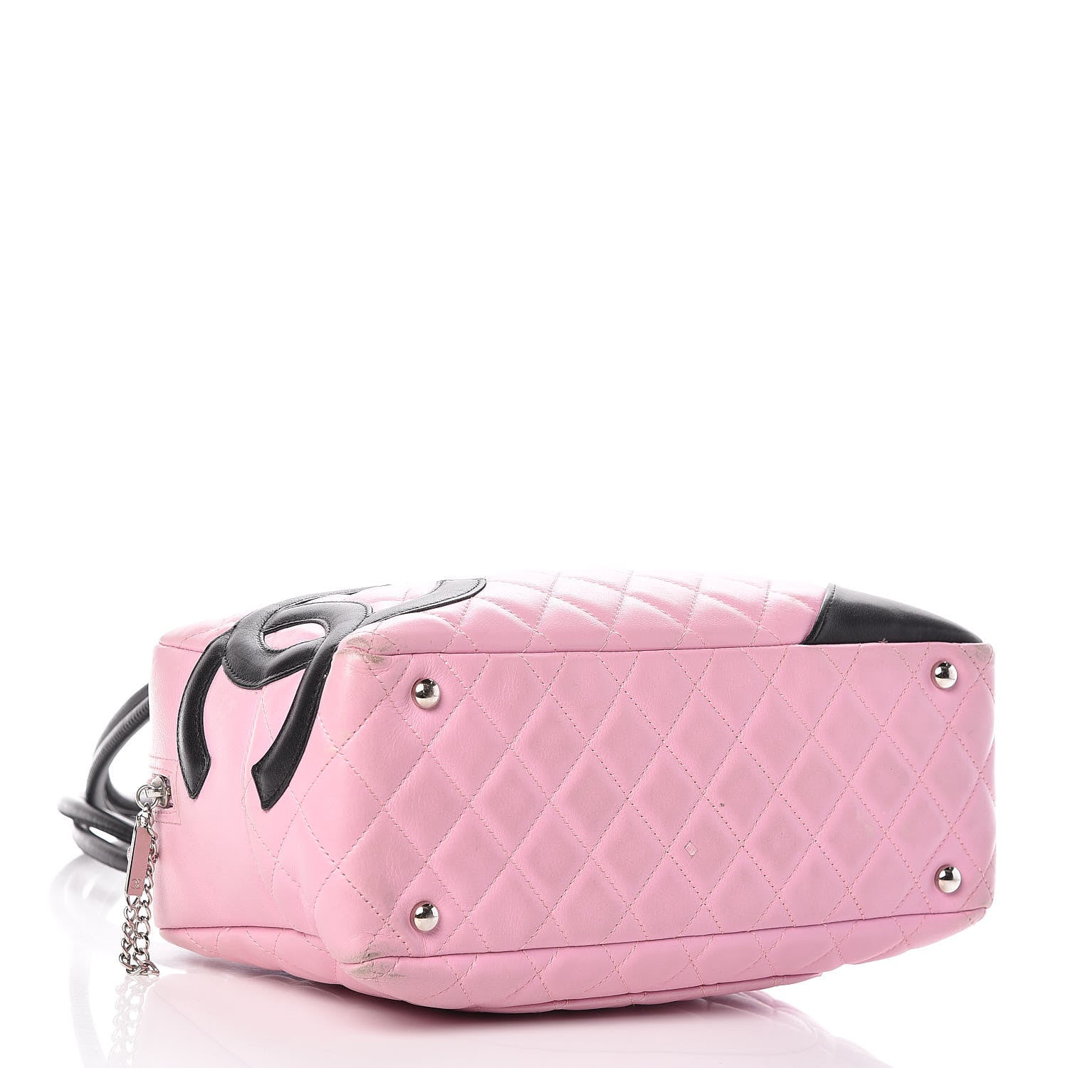 Chanel Calfskin Quilted Large Cambon Bowler Pink 4 of 20
