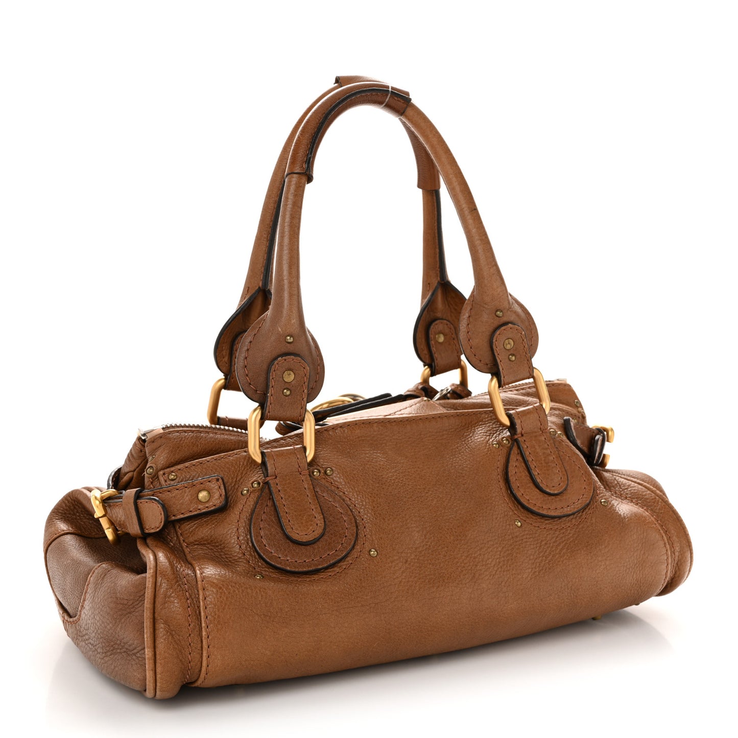 Calfskin Medium Paddington Satchel Tan