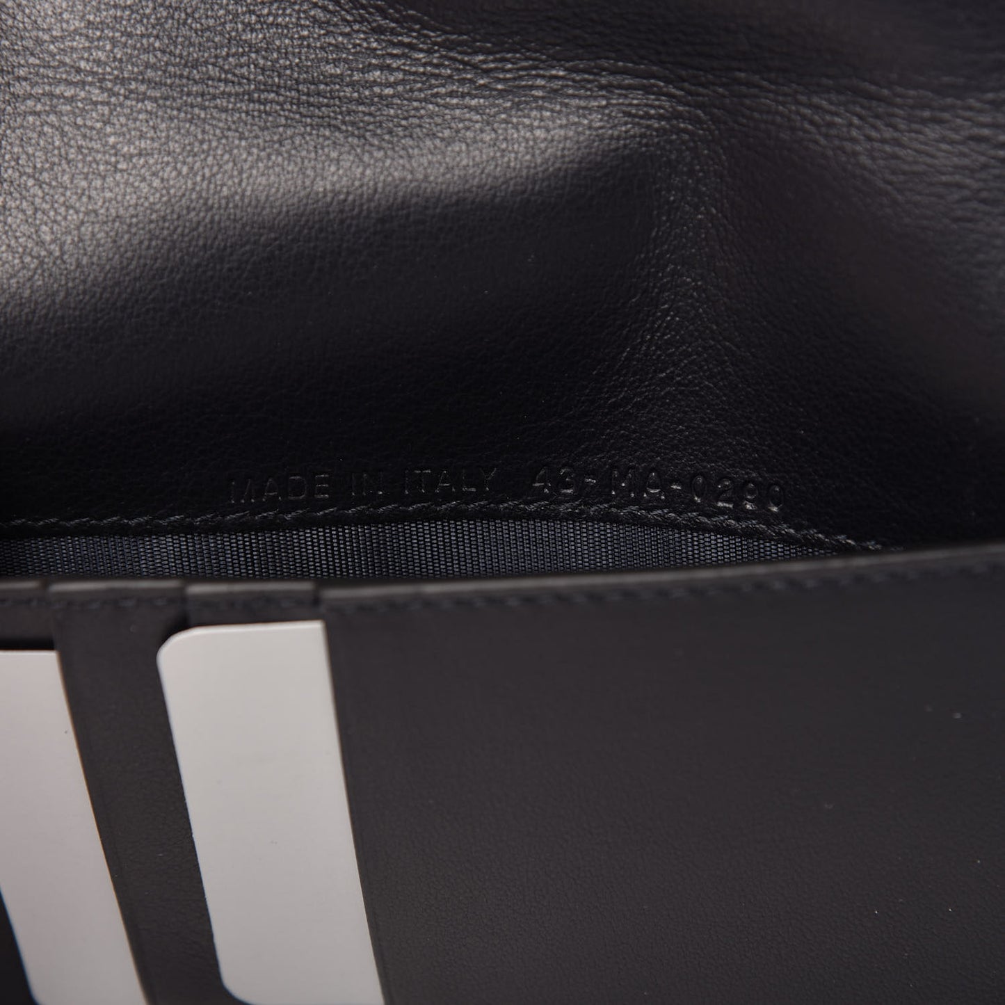 Calfskin Oblique Passport Holder Blue
