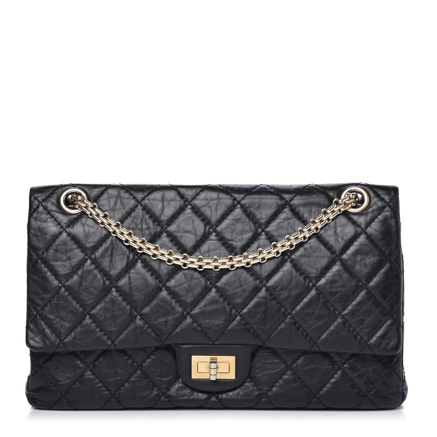 Chanel Aged Calfskin Quilted 2.55 Reissue 226 Flap Black 1 of 10