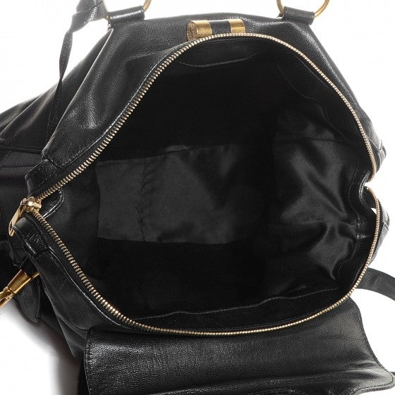 Leather Muse Messenger Bag Black