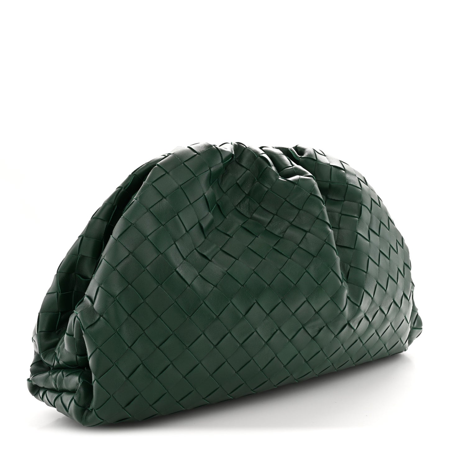 Nappa Maxi Intrecciato The Pouch Oversized Clutch Raintree