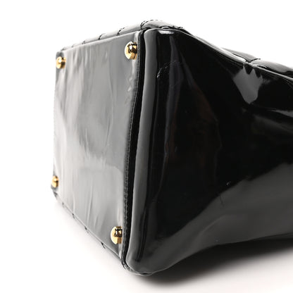 Chanel Patent Quilted Petit Timeless Tote PTT Black 9 of 9
