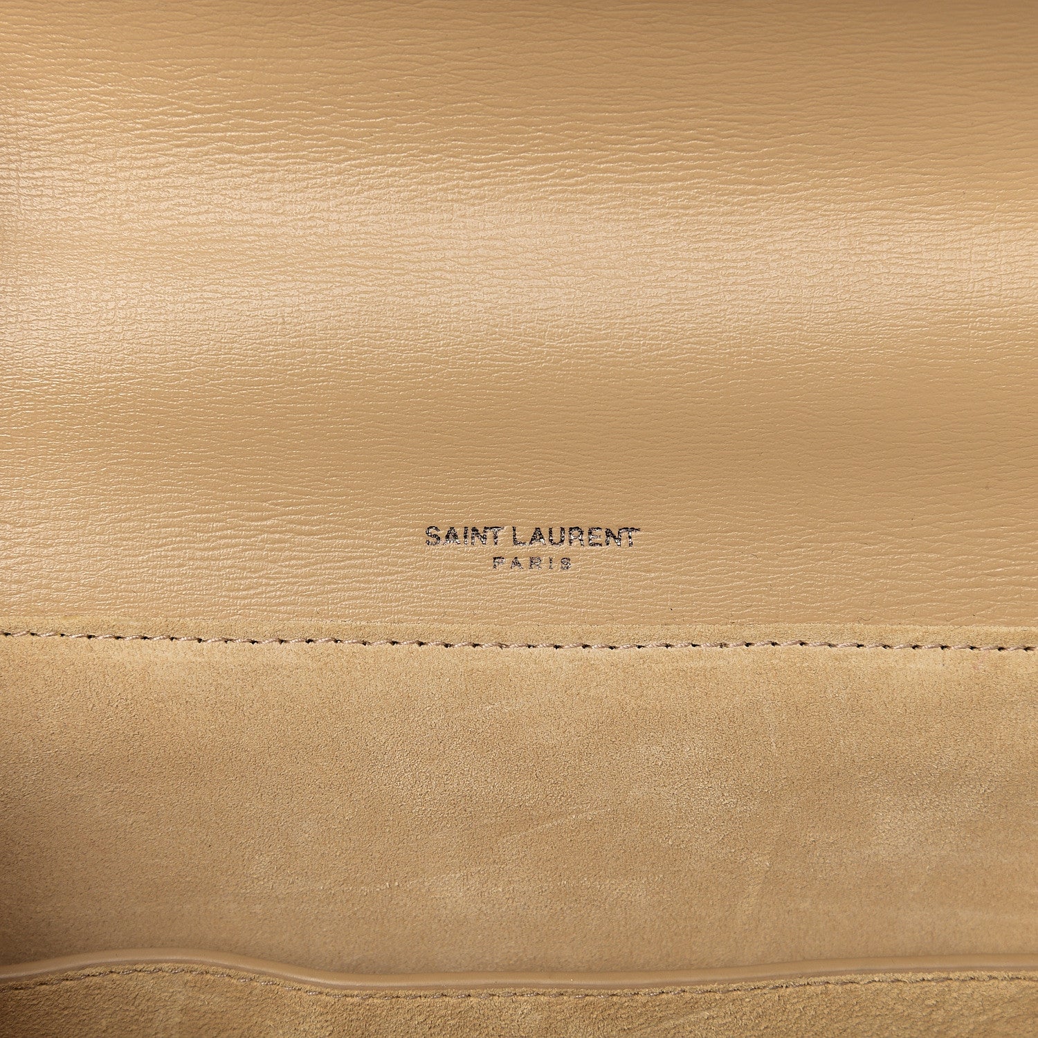 Saint Laurent Calfskin Medium Bellechasse Satchel Beige 5 of 9