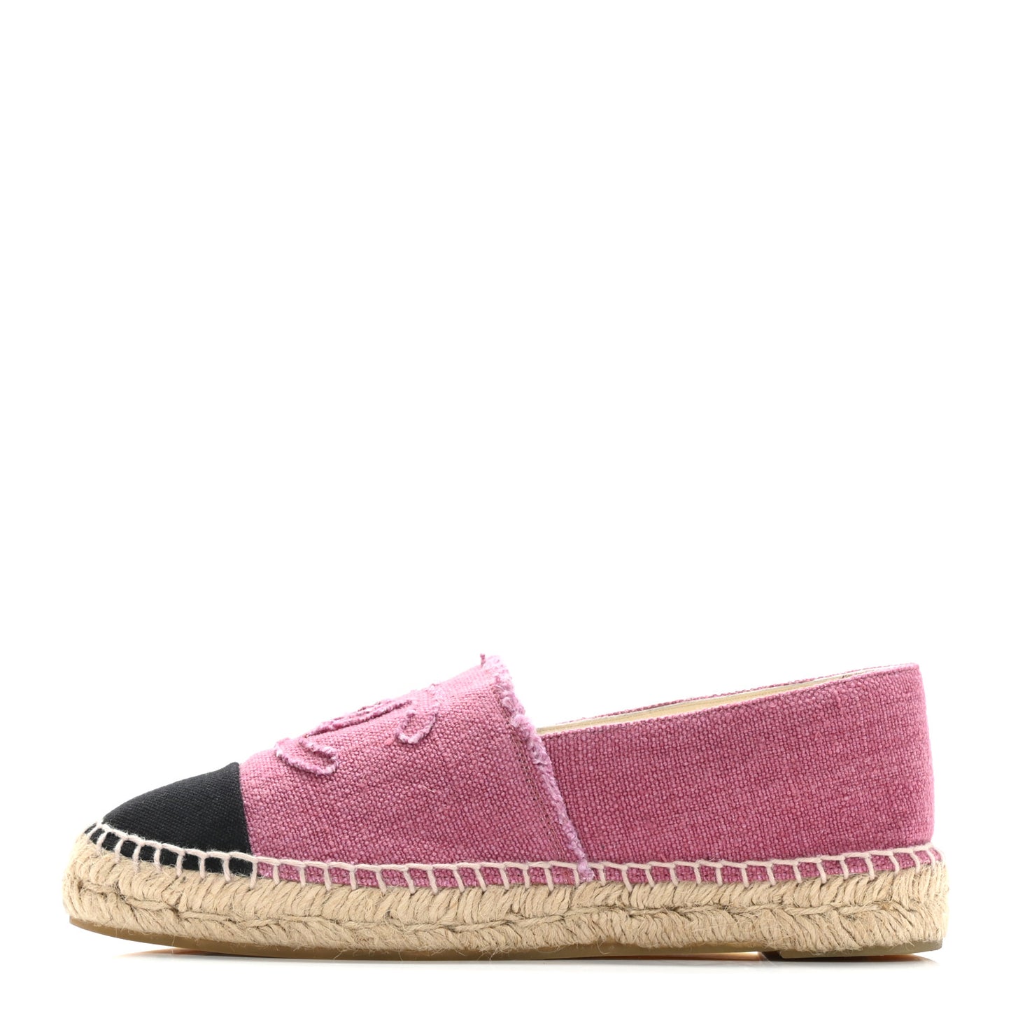 Linen CC Espadrilles 39 Pink Black