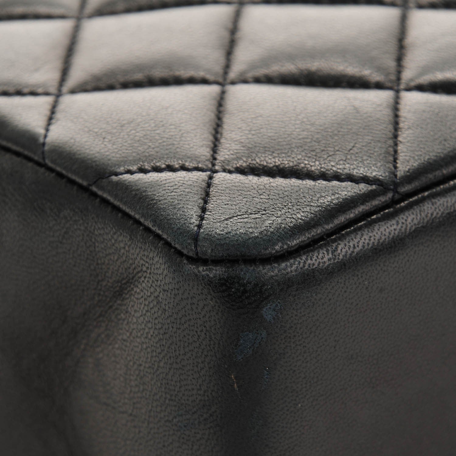 Chanel Lambskin Quilted Shoudler Bag Navy 9 of 9