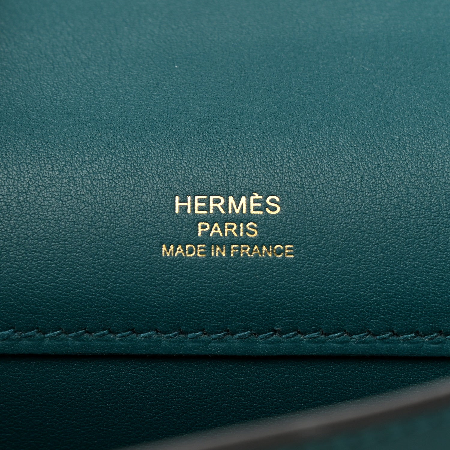 Hermes Swift Kelly Cut Clutch Pochette Vert Bosphore 6 of 7