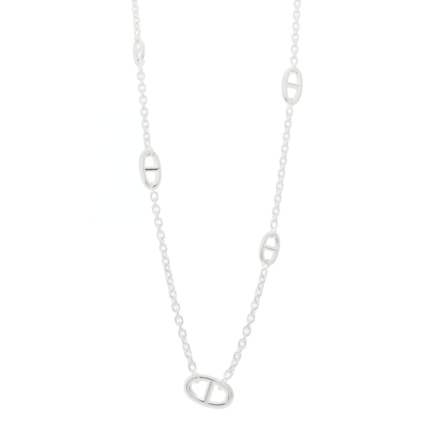 Hermes Sterling Silver Farandole Necklace 80 1 of 5