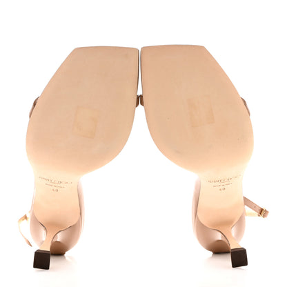 Jimmy Choo Patent Marin 60 Sandals 40 Dark Nude 5 of 8