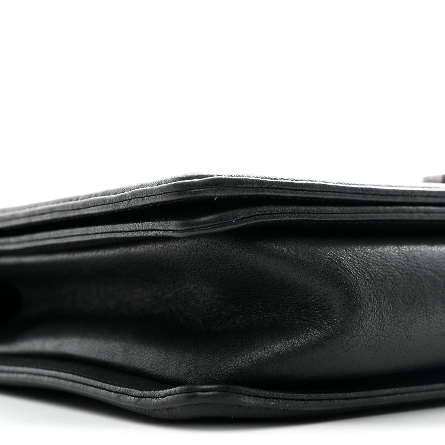 Chanel Crumpled Lambskin New Medium Studded Boy Flap Black 9 of 10