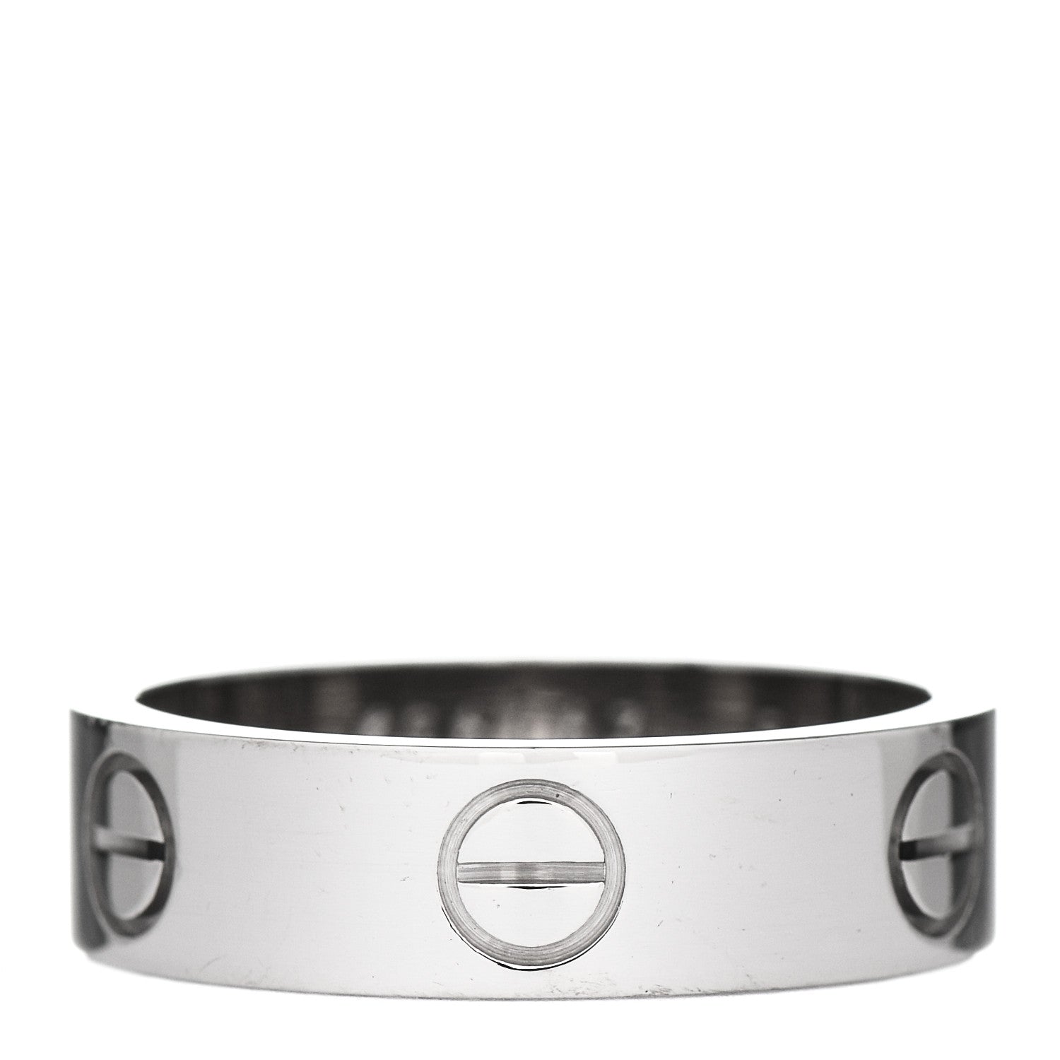 Cartier 18K White Gold 5.5mm LOVE Ring 56 7.5 1 of 6
