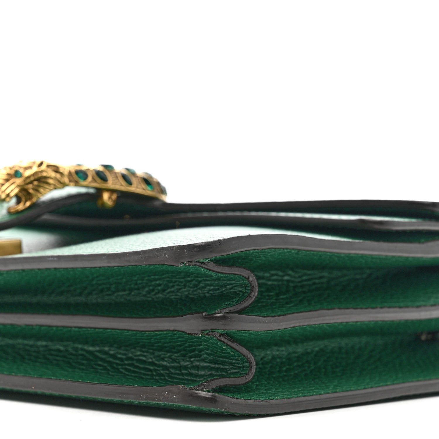 Gucci Dollar Calfskin Crystal Small Dionysus Shoulder Bag Emerald 10 of 12