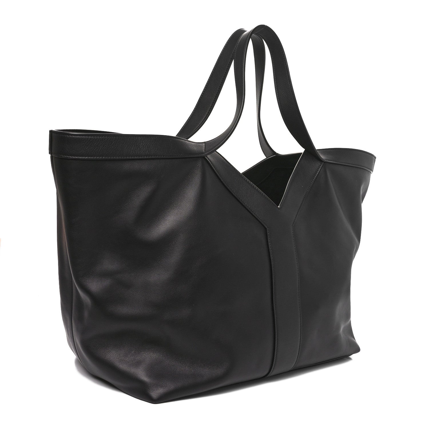 Saint Laurent Calfskin Y Tote Black 3 of 10