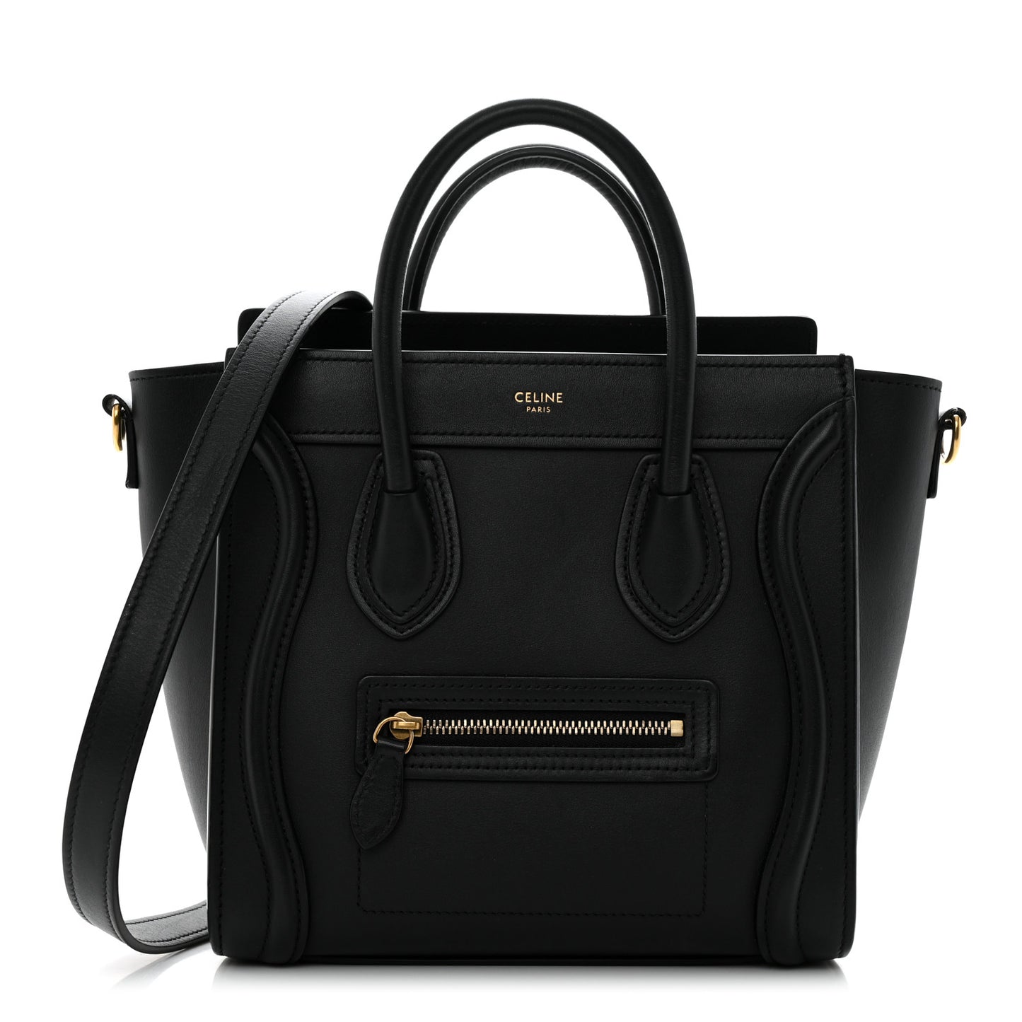 Smooth Calfskin Nano Luggage Black
