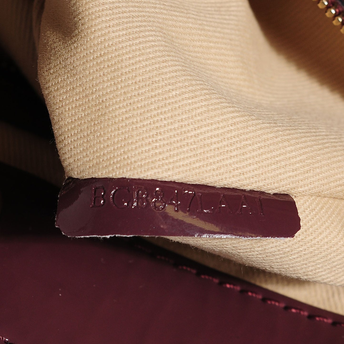Patent Lacca Large Nuage Bow Hobo Purple