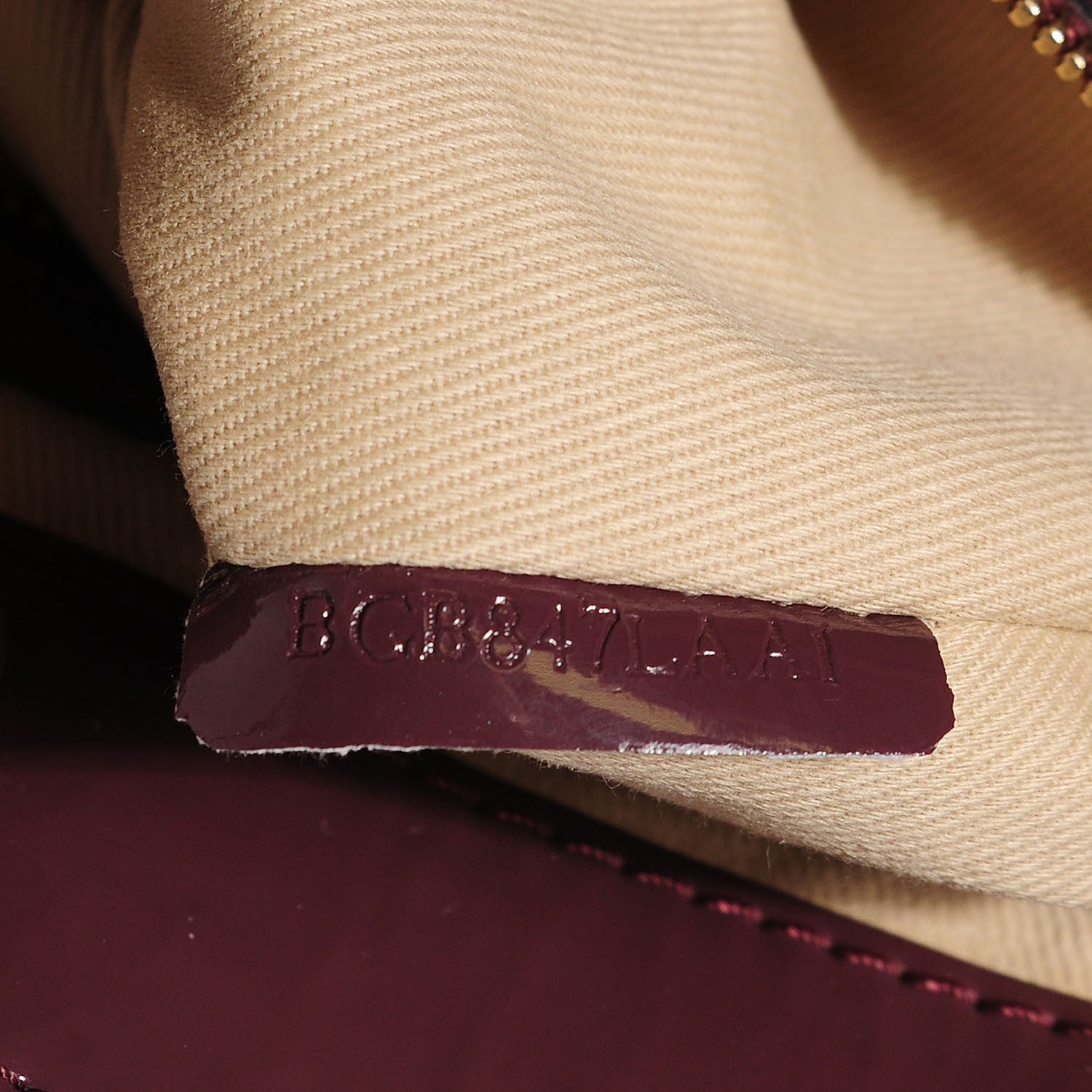 Valentino Garavani Patent Lacca Large Nuage Bow Hobo Purple 17 of 20