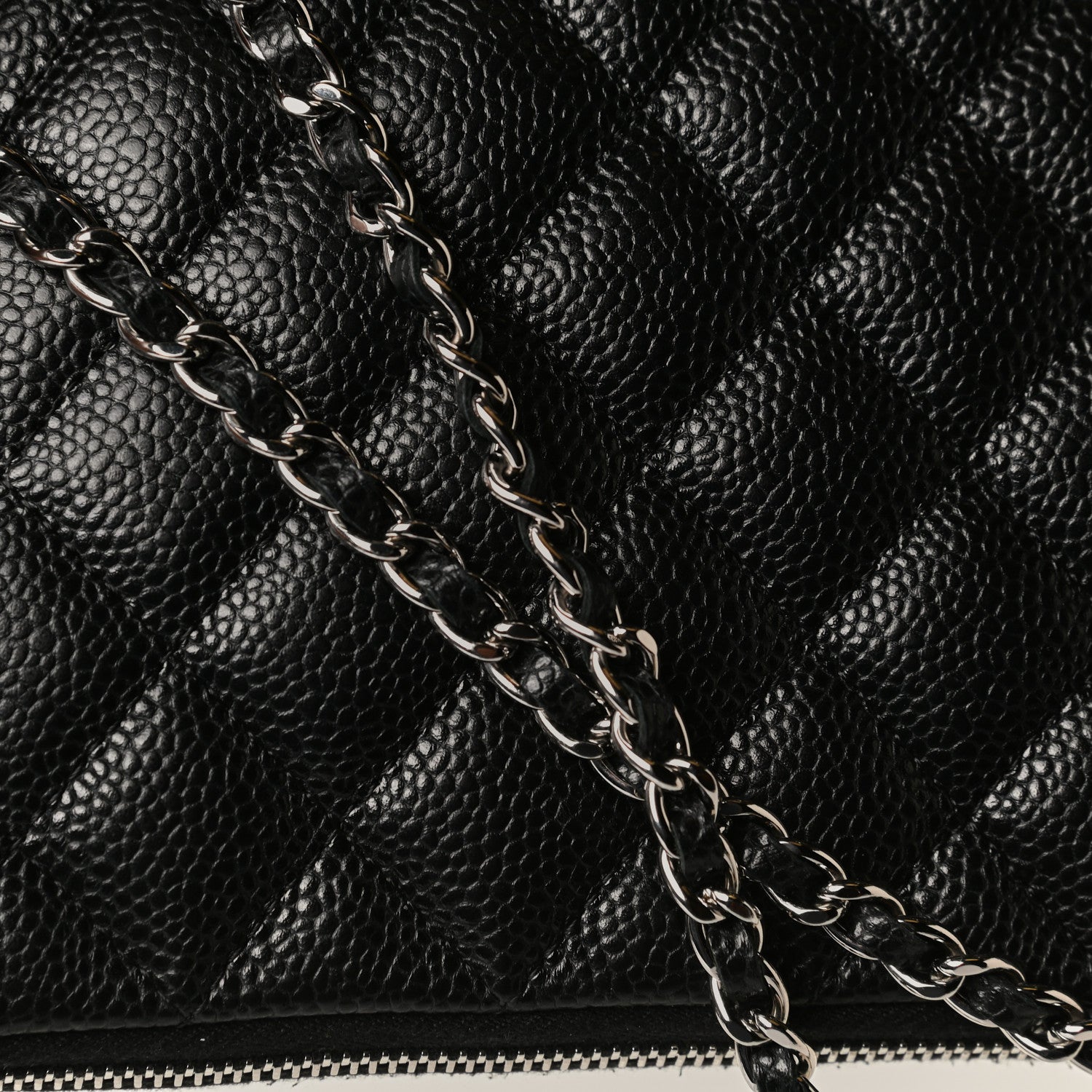 Chanel Caviar Quilted Daily Zip Crossbody Bag Black 14 of 14